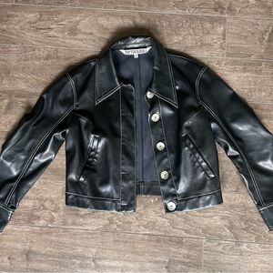 Vegan leather jacket
